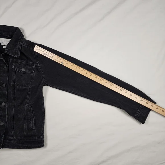 Universal Thread Freeborn Denim Jacket, Black, Small - Picture 5 of 9
